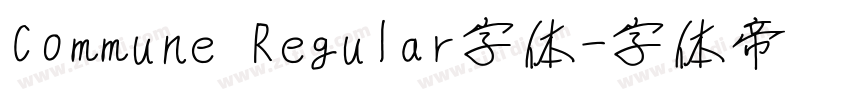 Commune Regular字体字体转换